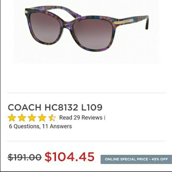 Eyeglass COACH for frame with - Picture 17 of 17